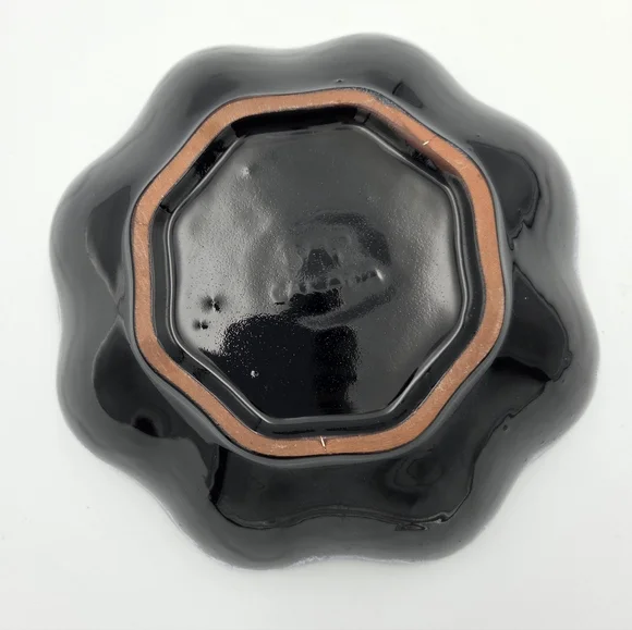 Studio Art Pottery Bowl Centerpiece BNP Canada Drip Glaze White Blue EUC - Picture 5 of 6